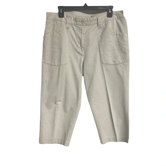 Bass khaki capris size 12 - Picture 1 of 4